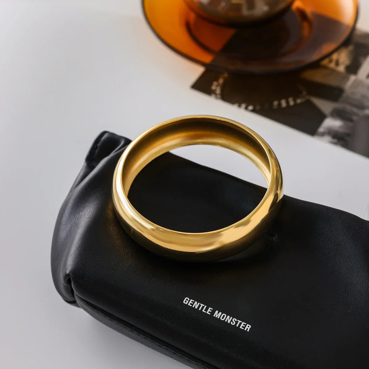 [Topon]Maelis Smooth Gold Bangle