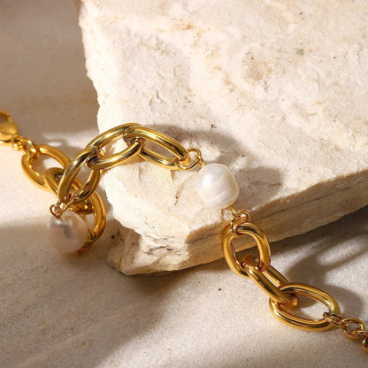 [Topon]Ysabel Chunky Freshwater Pearl Bracelet