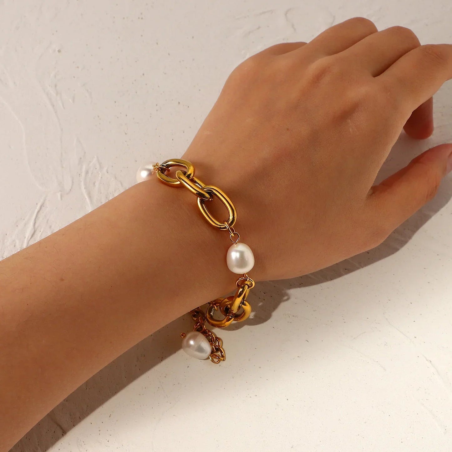 [Topon]Ysabel Chunky Freshwater Pearl Bracelet