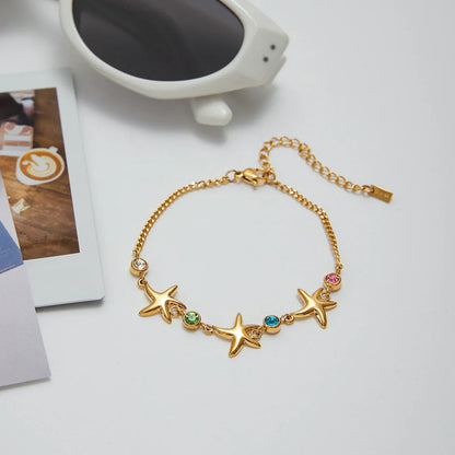 [Topon]Kristine Golden Starfish Bracelet