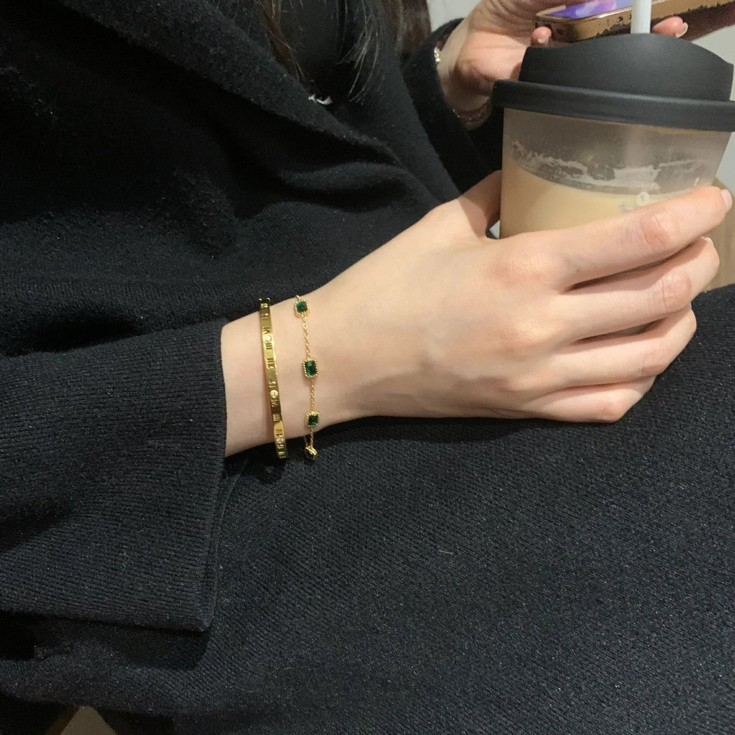 [Topon]Erin Green Bracelet