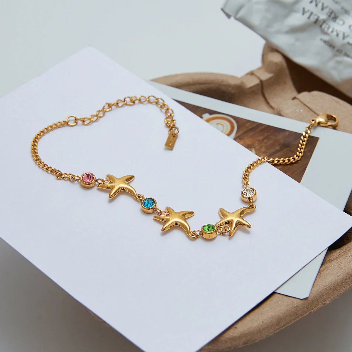 [Topon]Kristine Golden Starfish Bracelet