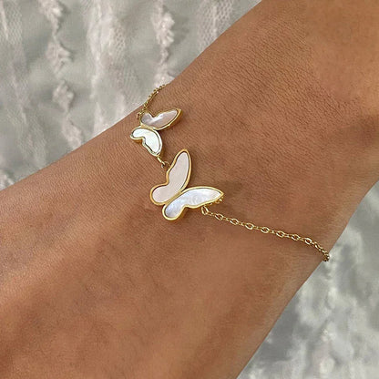 [Topon]Blaire Butterfly Pearl Bracelet