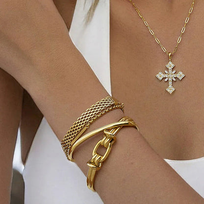 [Topon]Luce Gold Knot Bangle