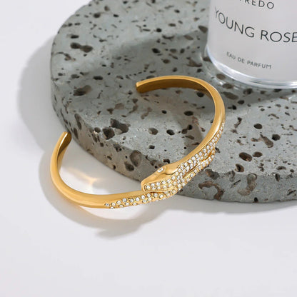 [Topon]Rosalee Serpentine Diamond Bangle