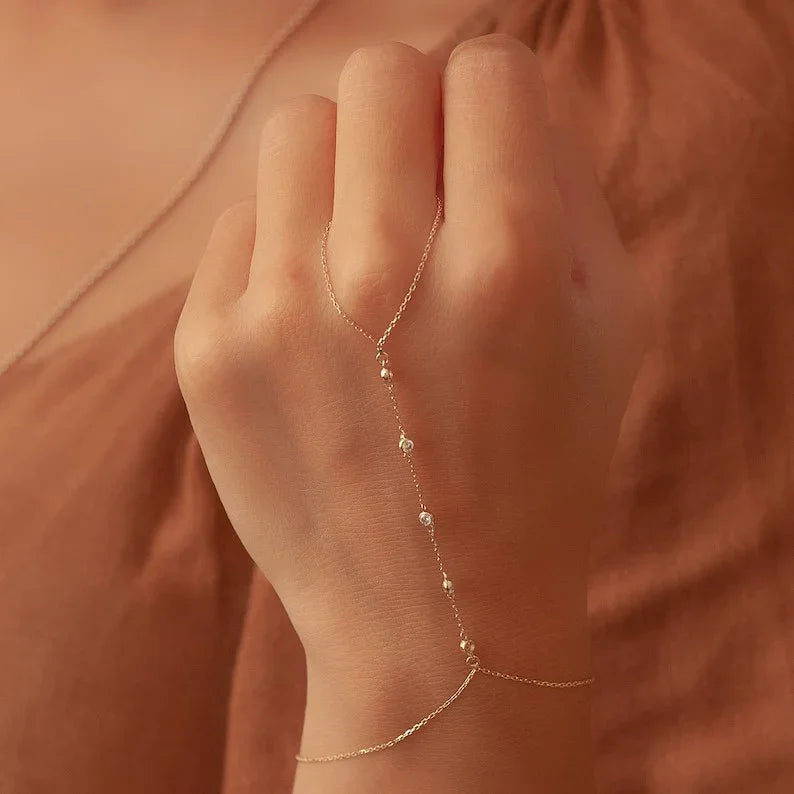 [Topon]Evelyne Gold Chain Bracelet