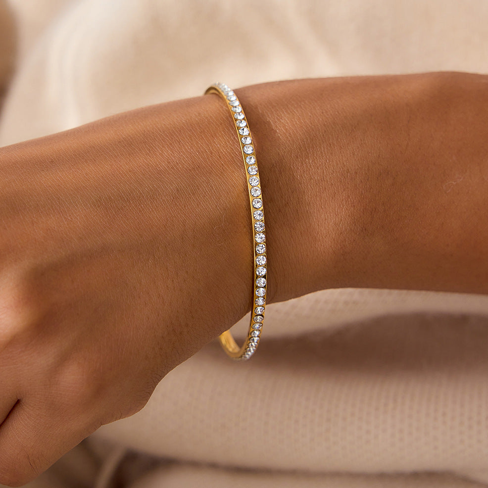 [Topon]Kalista Diamond Gold Bangle