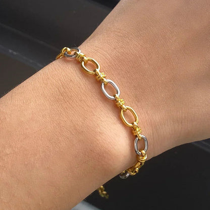 [Topon]Addison Two Tone Gold Bracelet
