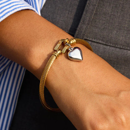 [Topon]Solenne Twisted Band Gold Bracelet