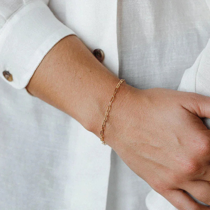 [Topon]Maybelle Gold Paperclip Chain Bracelet