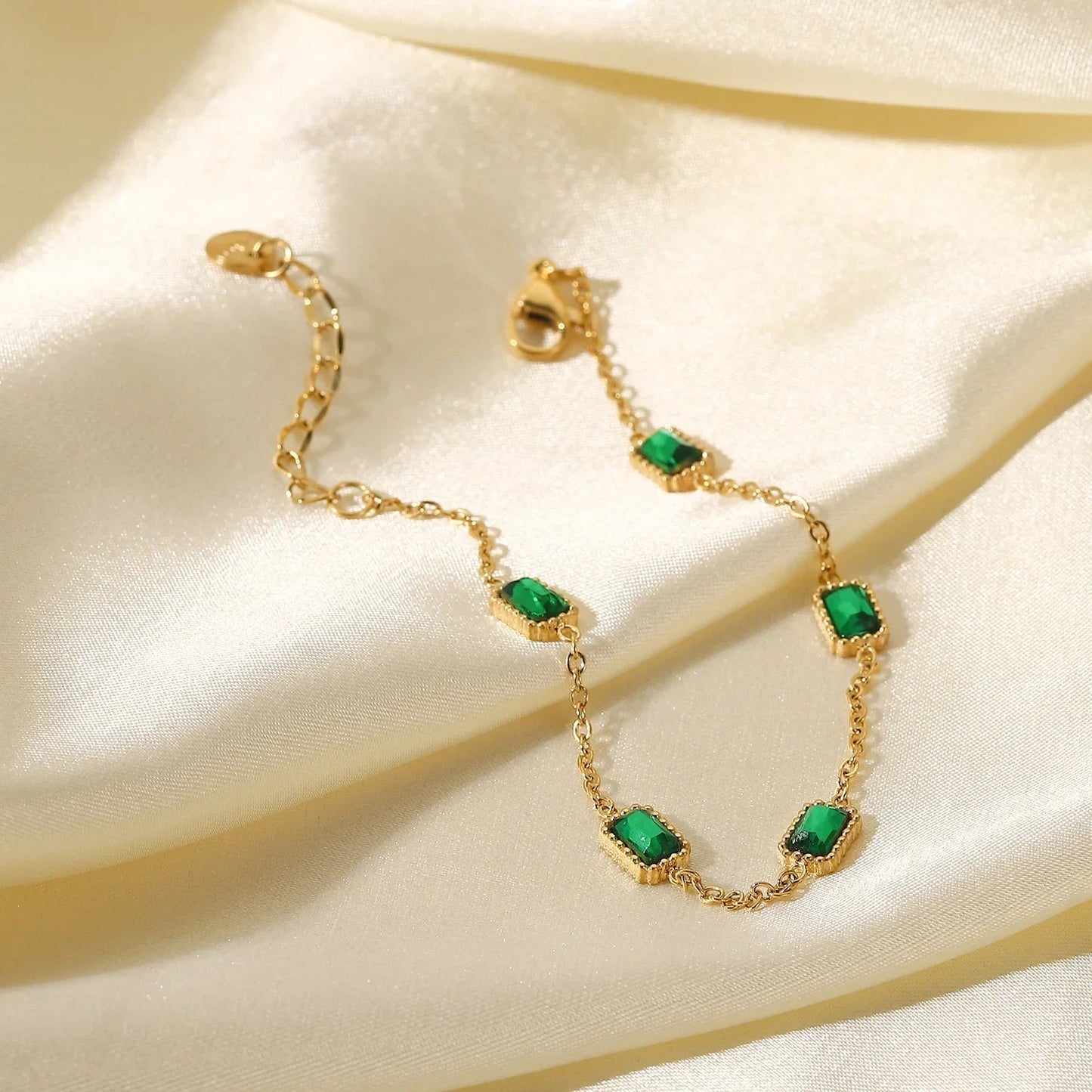 [Topon]Erin Green Bracelet