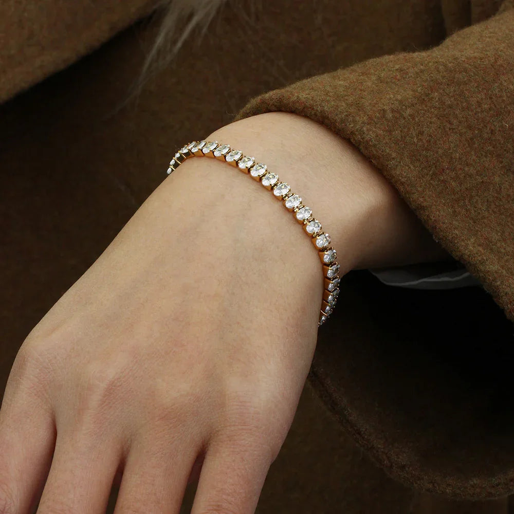 [Topon]Wisteria Diamond Tennis Bracelet