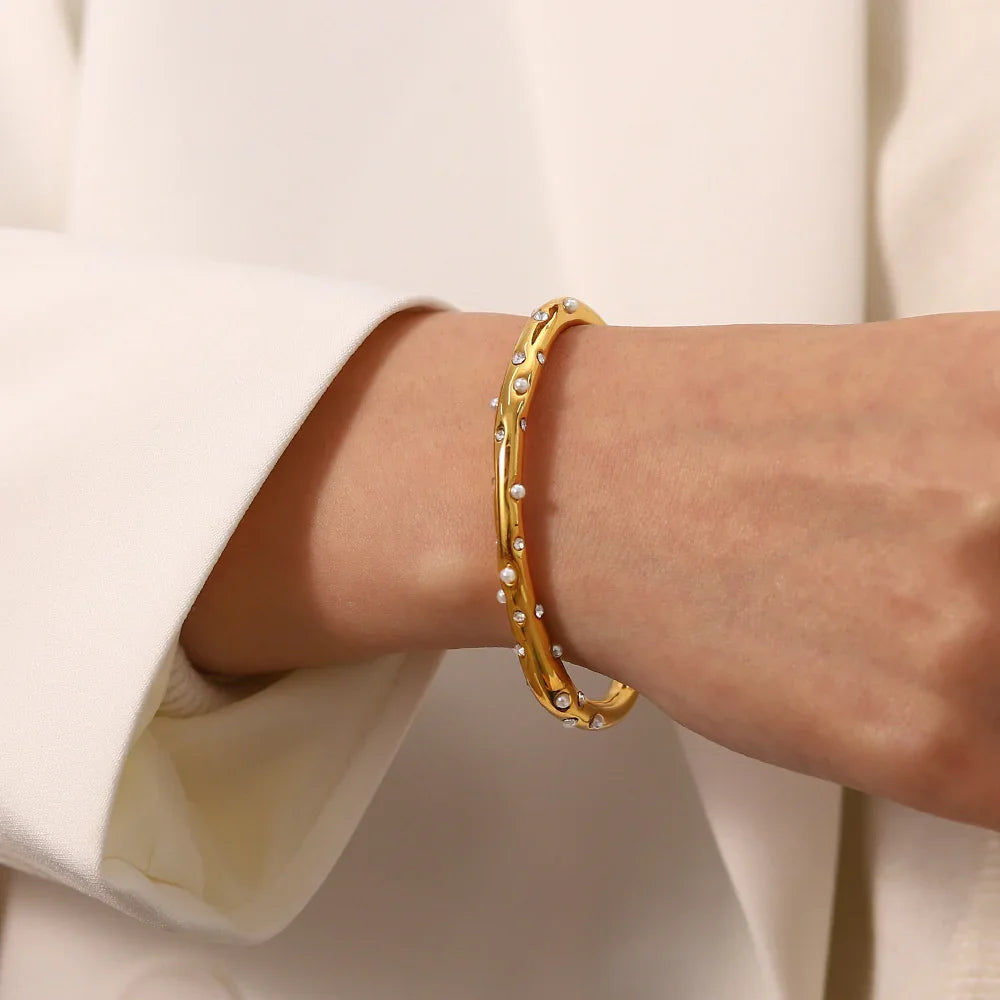 [Topon]Corisande Gold Bangle