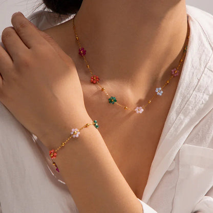 [Topon]Azalea Floral Gold Bracelet