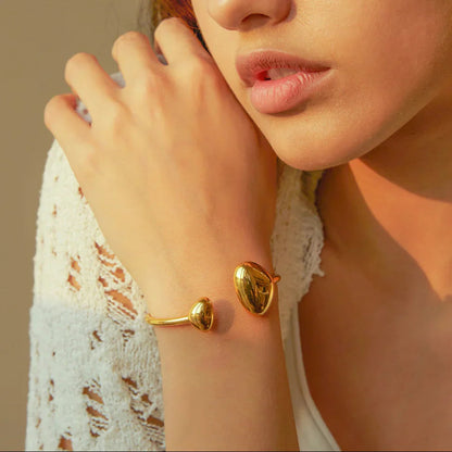 [Topon]Mallory Minimalist Gold Cuff