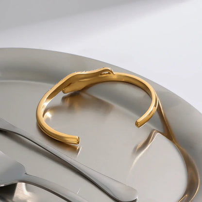 [Topon]Rosalee Serpentine Diamond Bangle