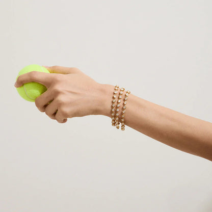 [Topon]Romani Heart Shaped Tennis Bracelet
