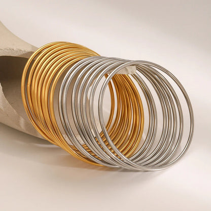 [Topon]Shannon Gold Bangle Set