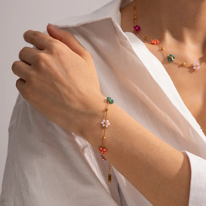 [Topon]Azalea Floral Gold Bracelet