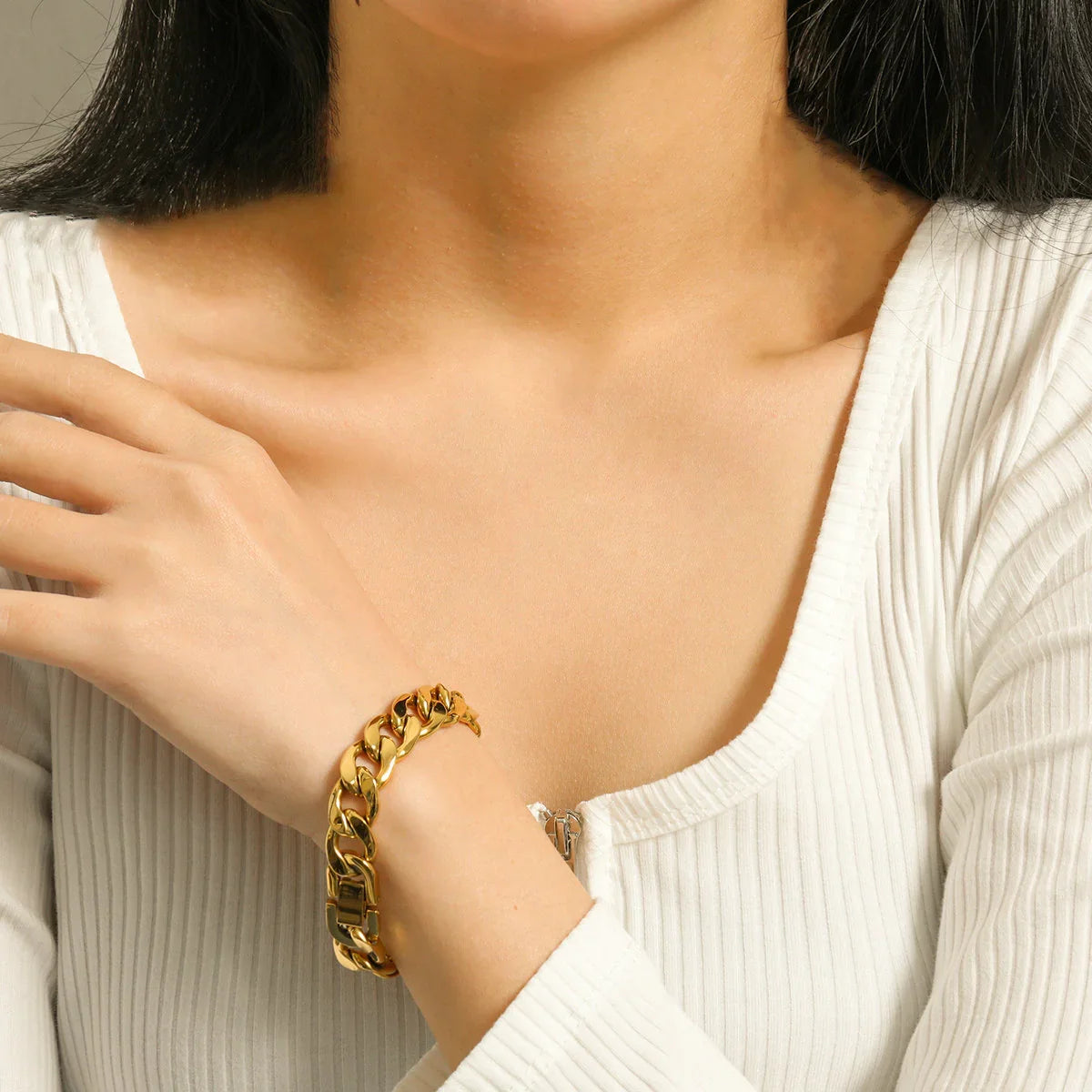 [Topon]Kayle Gold Chain Bracelet