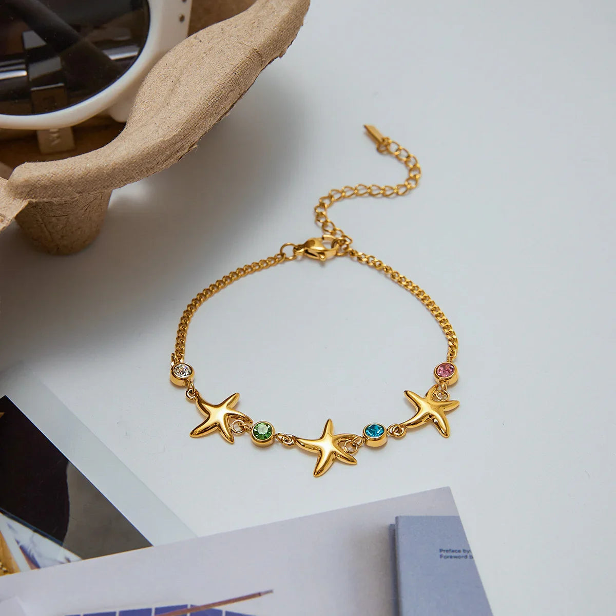 [Topon]Kristine Golden Starfish Bracelet