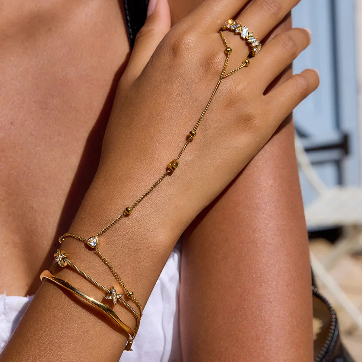 [Topon]Haisley Gold Bangle