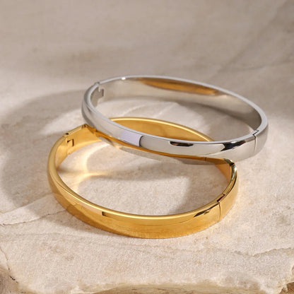 [Topon]Melina Large Stacking Gold Bangle