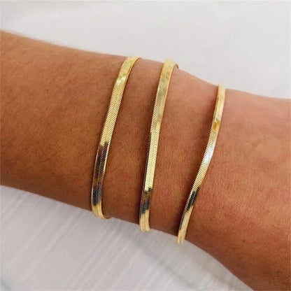 [Topon]Vida Gold Herringbone Bracelet