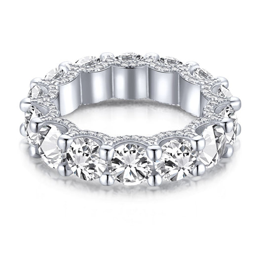 Gorgeous Round Cut Tennis Ring