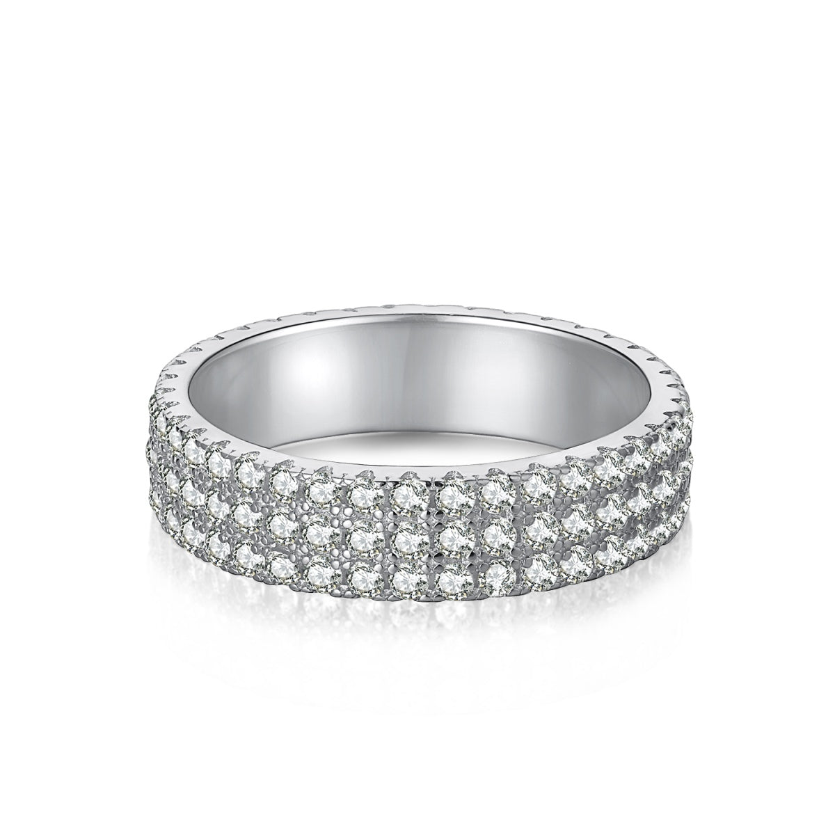 Dainty Round Cut Tennis Ring