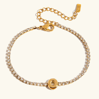 [Topon]Avaria Bubble Letter Tennis Bracelet