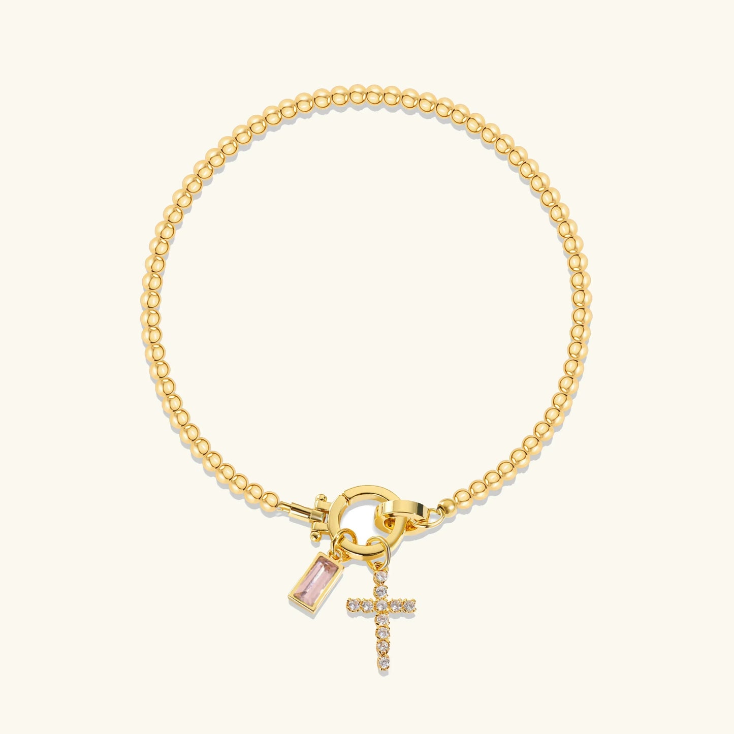 [Topon]Amalia Birthstone Cross Bracelet