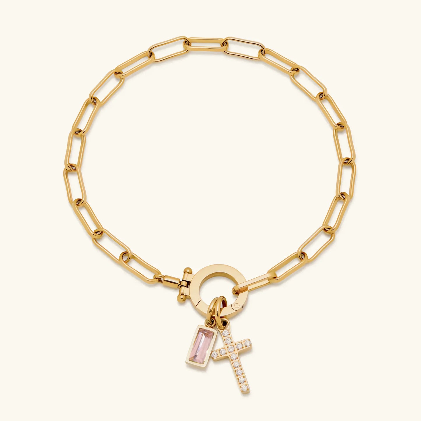 [Topon]Annabella Birthstone Cross Bracelet