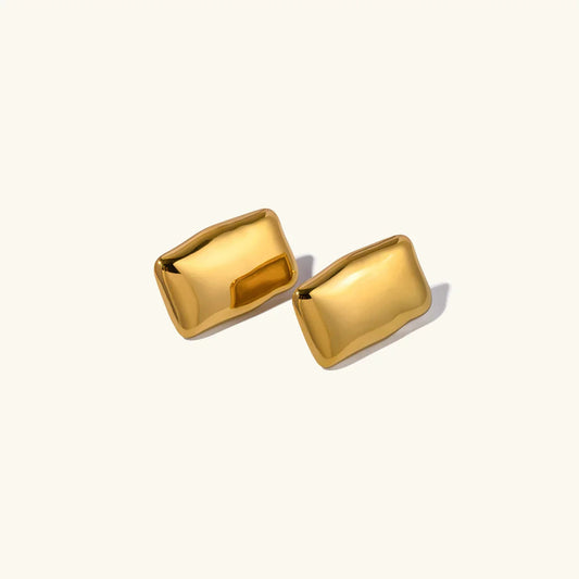 [Topon]Olive Gold Earrings