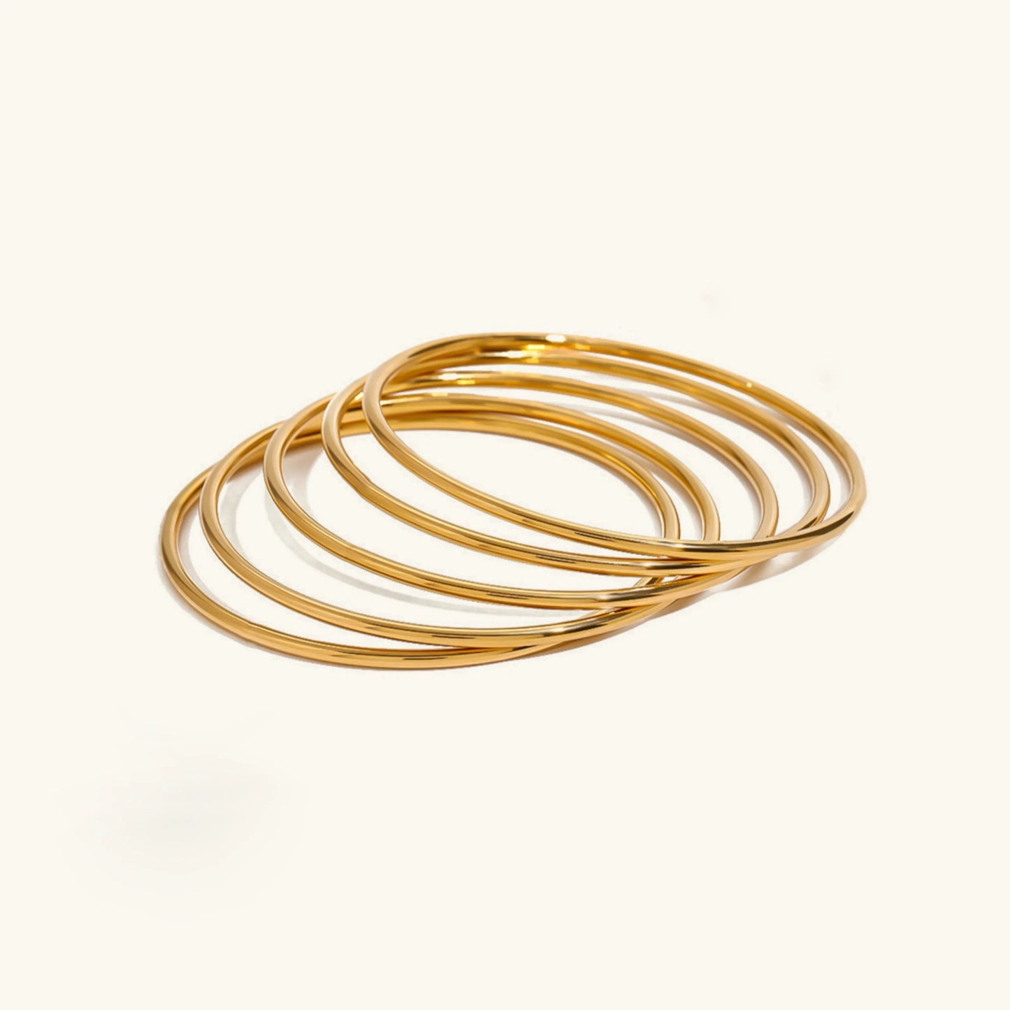[Topon]Shannon Gold Bangle Set