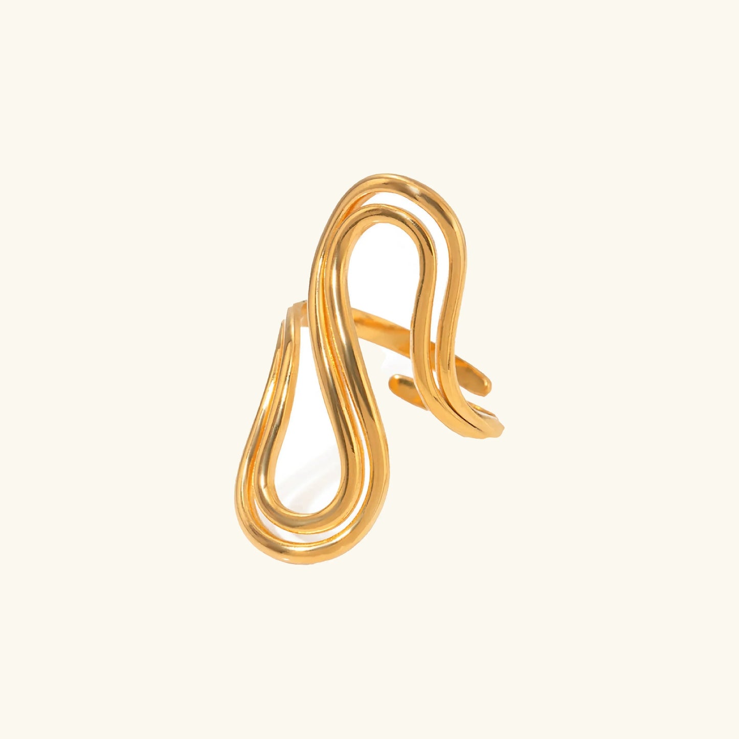 [Topon]Halle Abstract Gold Ring