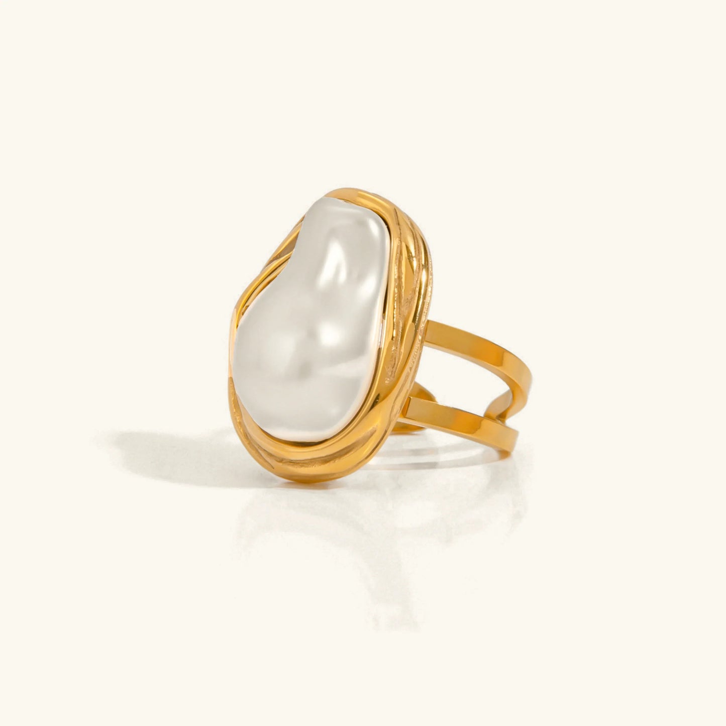 [Topon]Charis Gold Pearl Ring