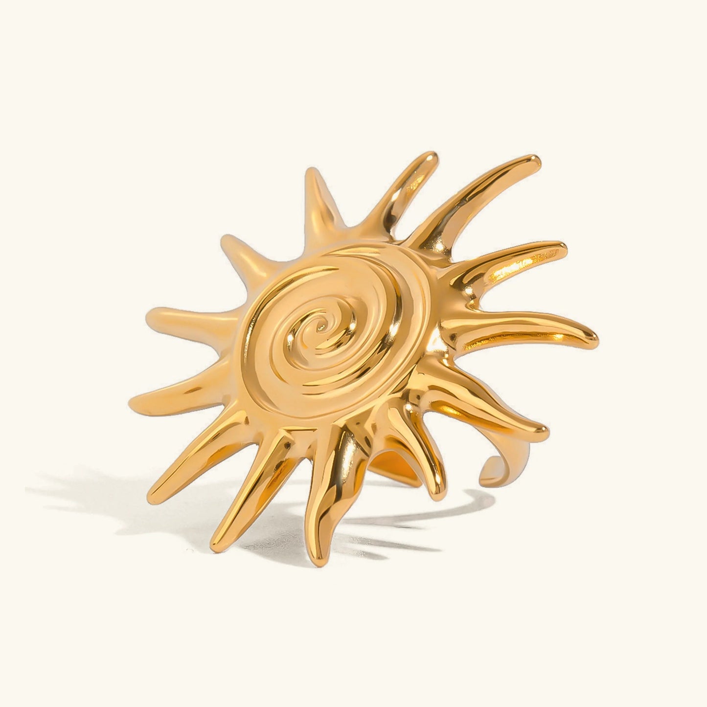 [Topon]Solstice Golden Sun Ring