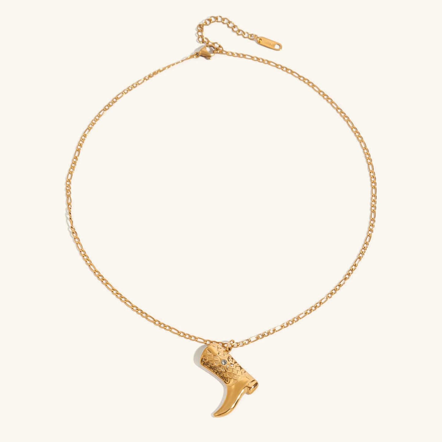 [Topon]Makayla Gold Boot Pendant