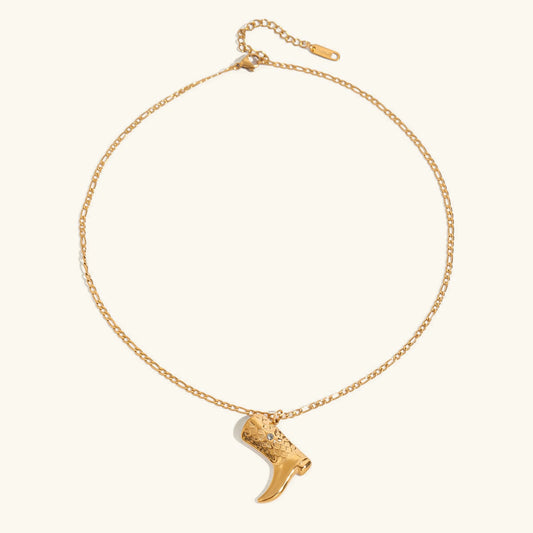 [Topon]Makayla Gold Boot Pendant