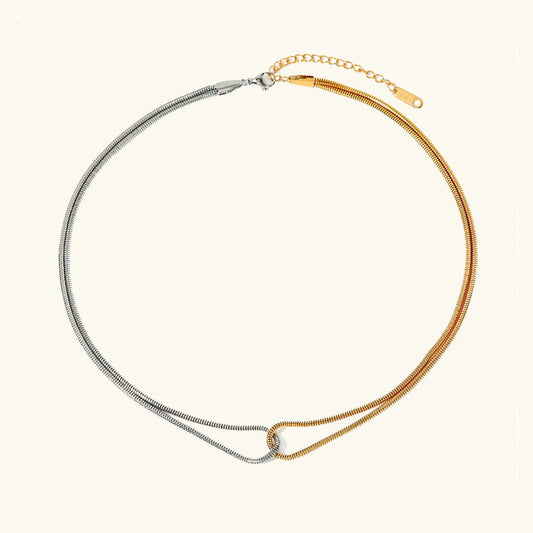 [Topon]Talia Two Tone Necklace