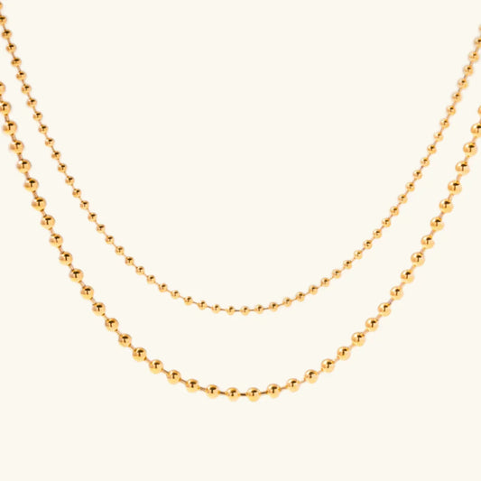 [Topon]Layered Ball Chain Necklace