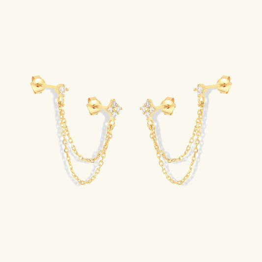 [Topon]Kendall Diamond Chain Stud