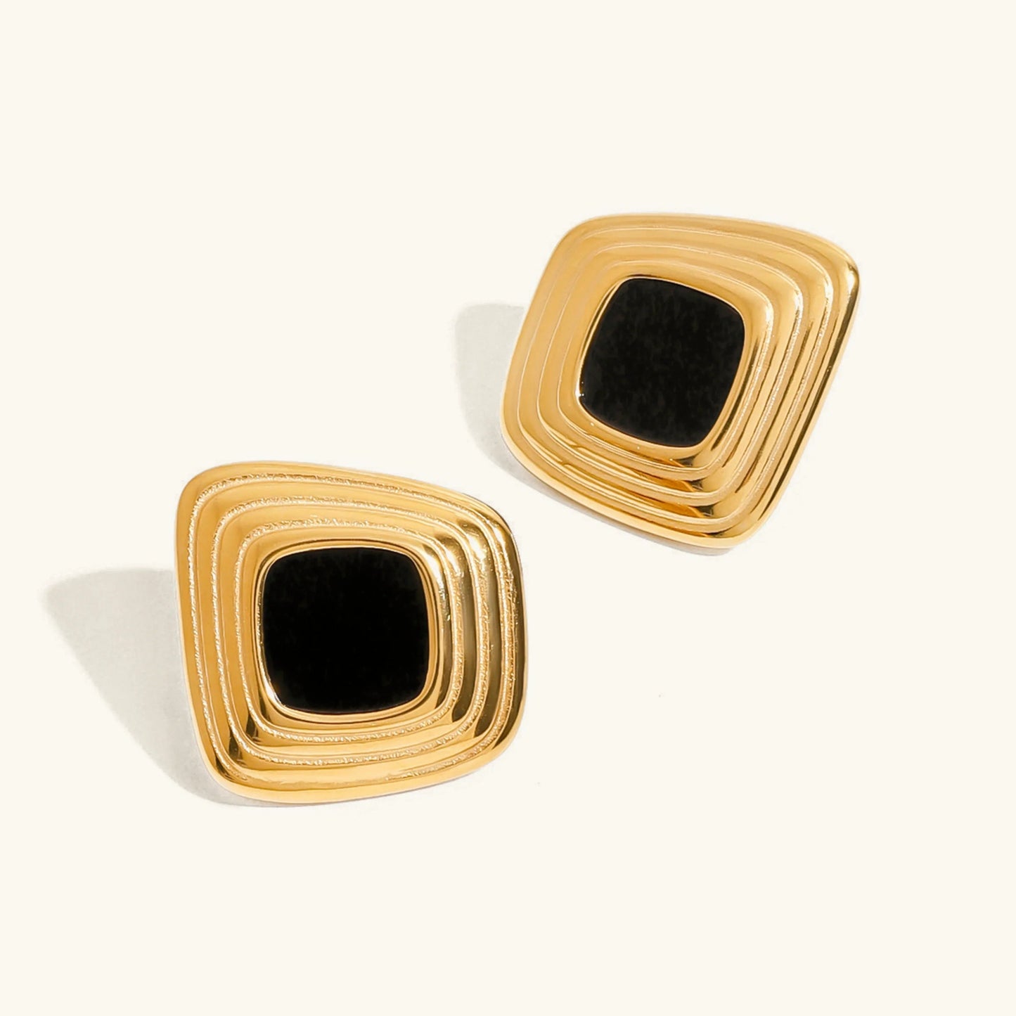 [Topon]Sylvie Geometric Gold Earrings