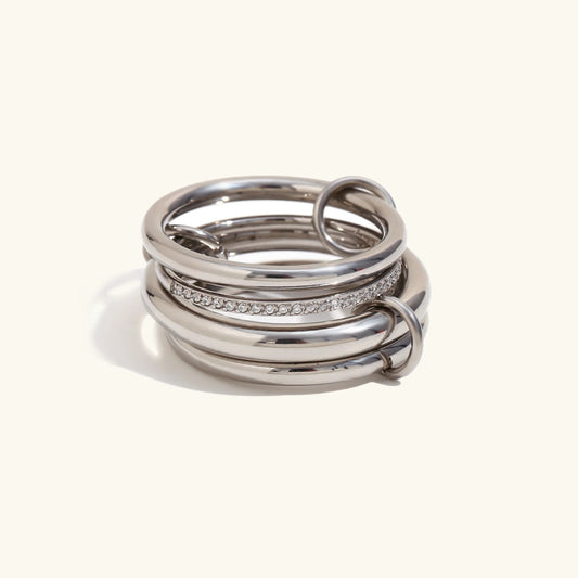 [Topon]Emmanuelle Diamond Ring Stack