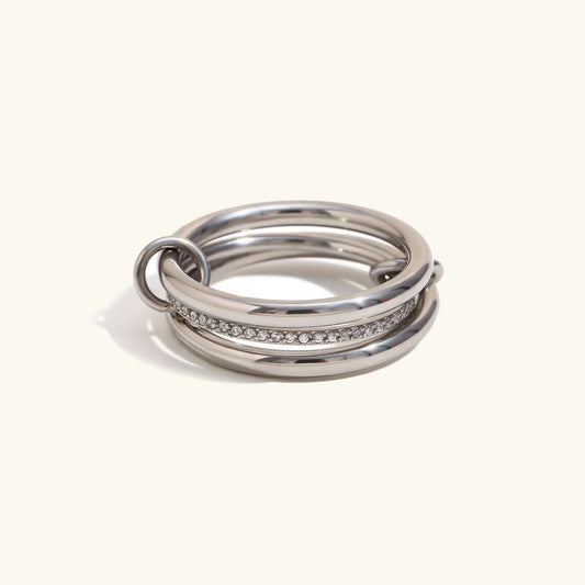 [Topon]Evadne Diamond Ring Stack