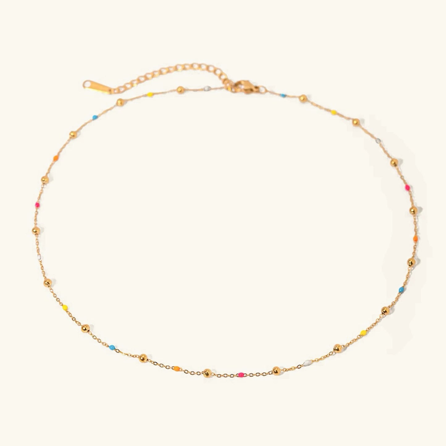 [Topon]Amphitrite Gold Chain Bead Necklace