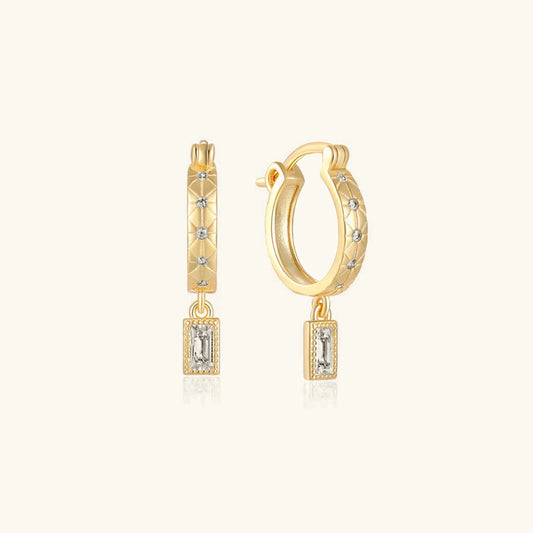 [Topon]Cassidy Diamond Hoops