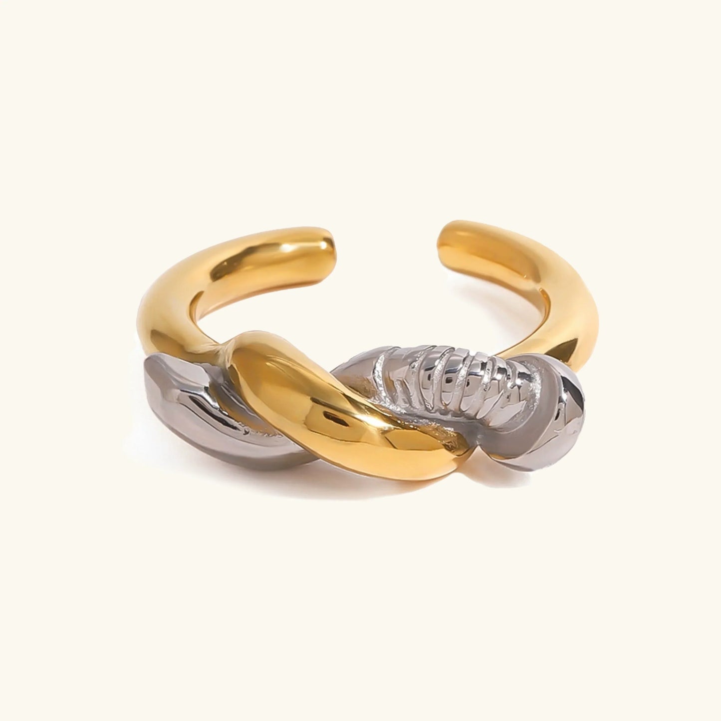 [Topon]Trinity Twisted Nail Ring