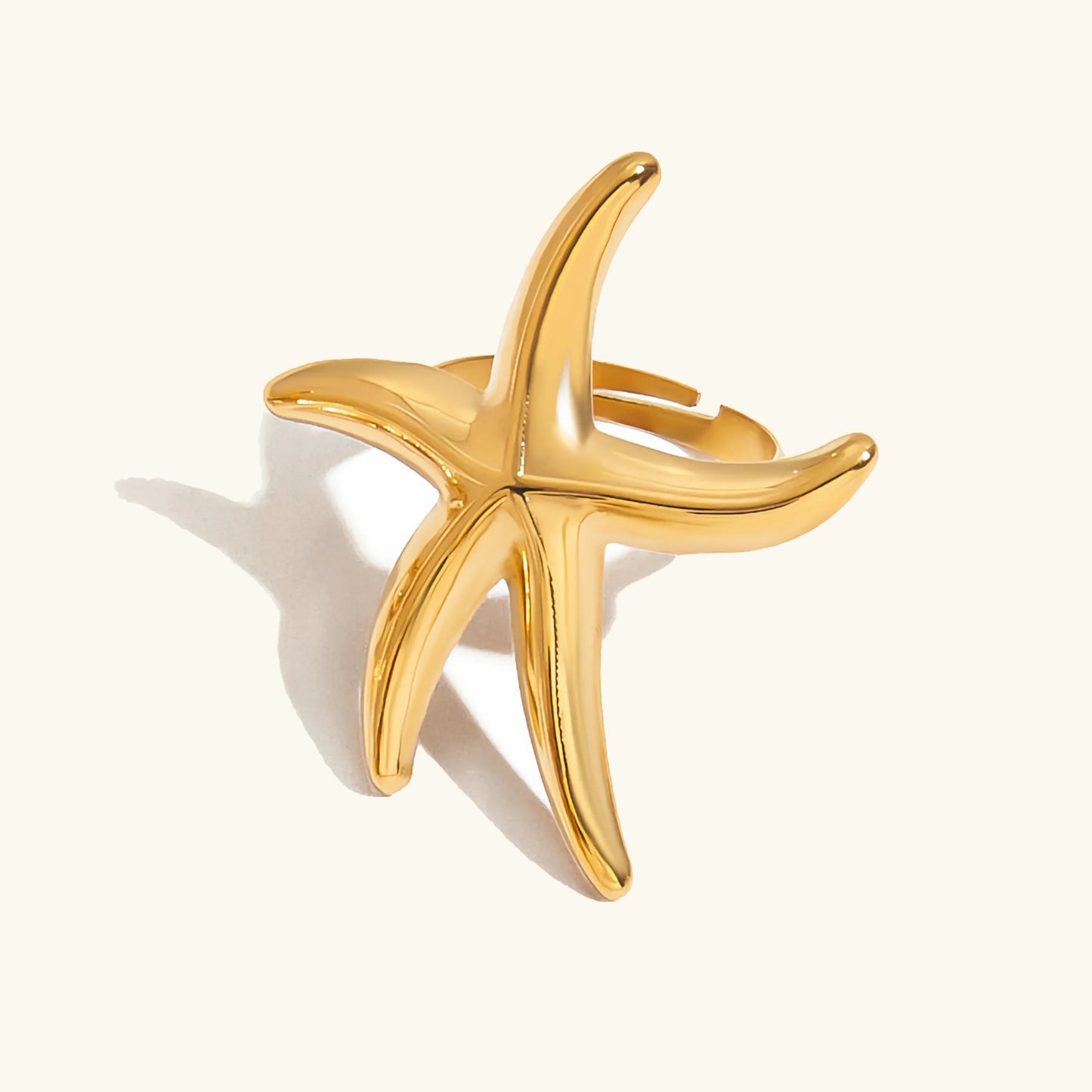 [Topon]Oceanic Gold Starfish Ring